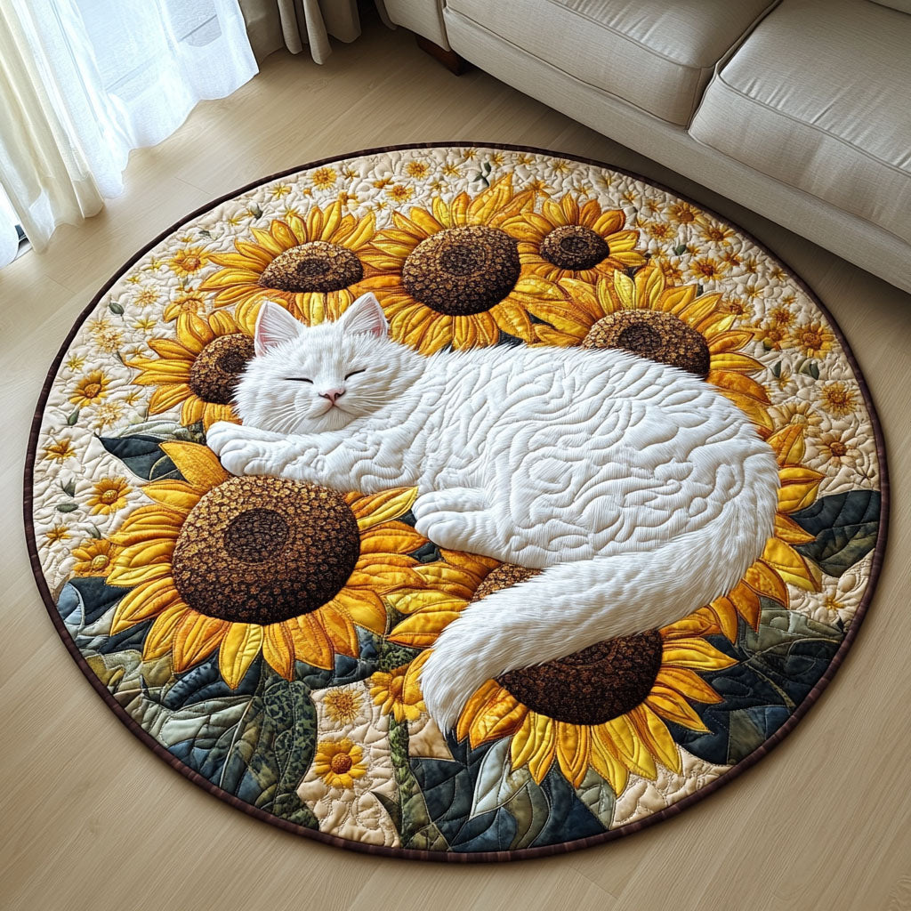 Paws and Quilted Round Mat Front Entryway Ideas Best Cat Presents