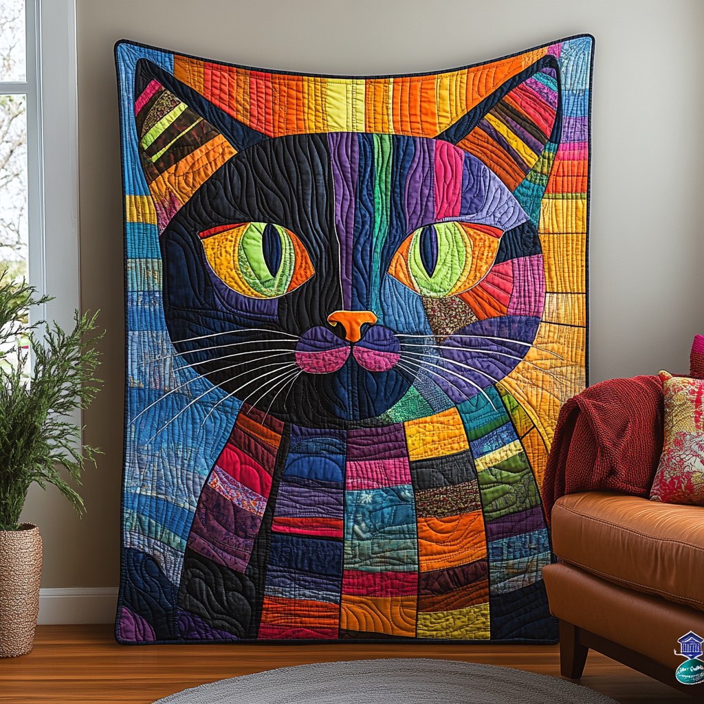 Paws and Reflect Quilted Blanket Cat Christmas Gifts