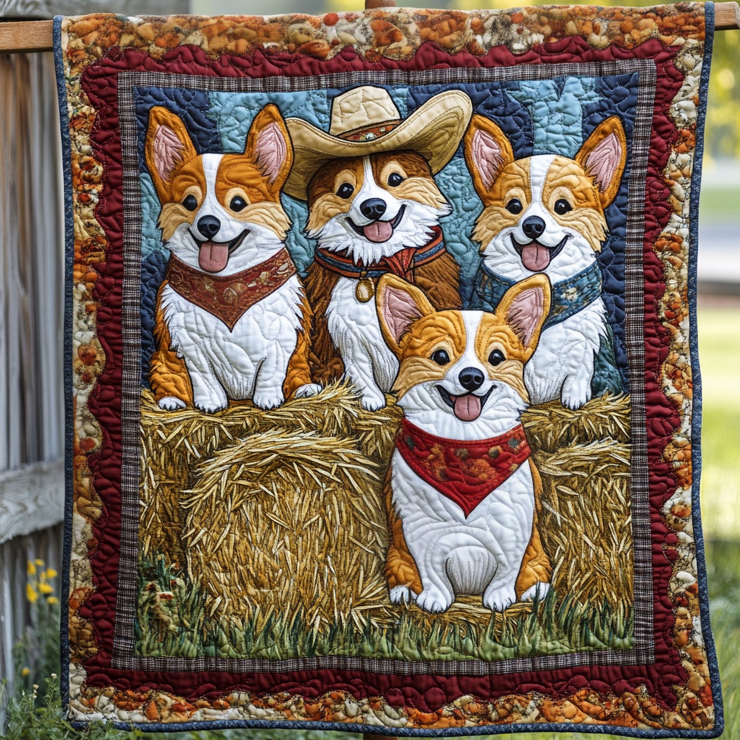 Paws and Smiles Quilted Blanket Best Christmas Gifts For Dog Lovers