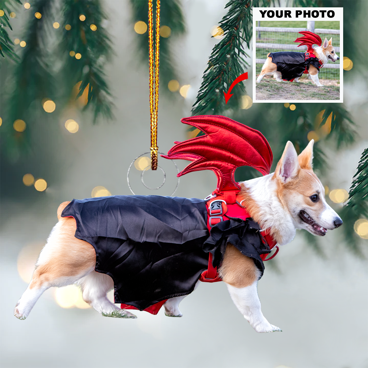 Paws Of Joy Personalized Photo Mica Ornament Christmas Gift For Pet Lovers Pet Owners