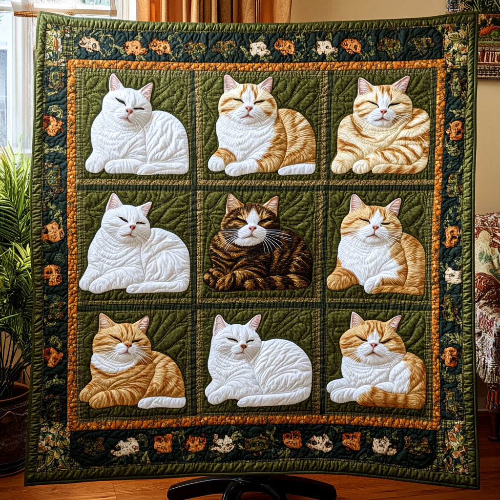 Paws Paradise Quilted Blanket Christmas Room Decor Black Cat Gift Ideas