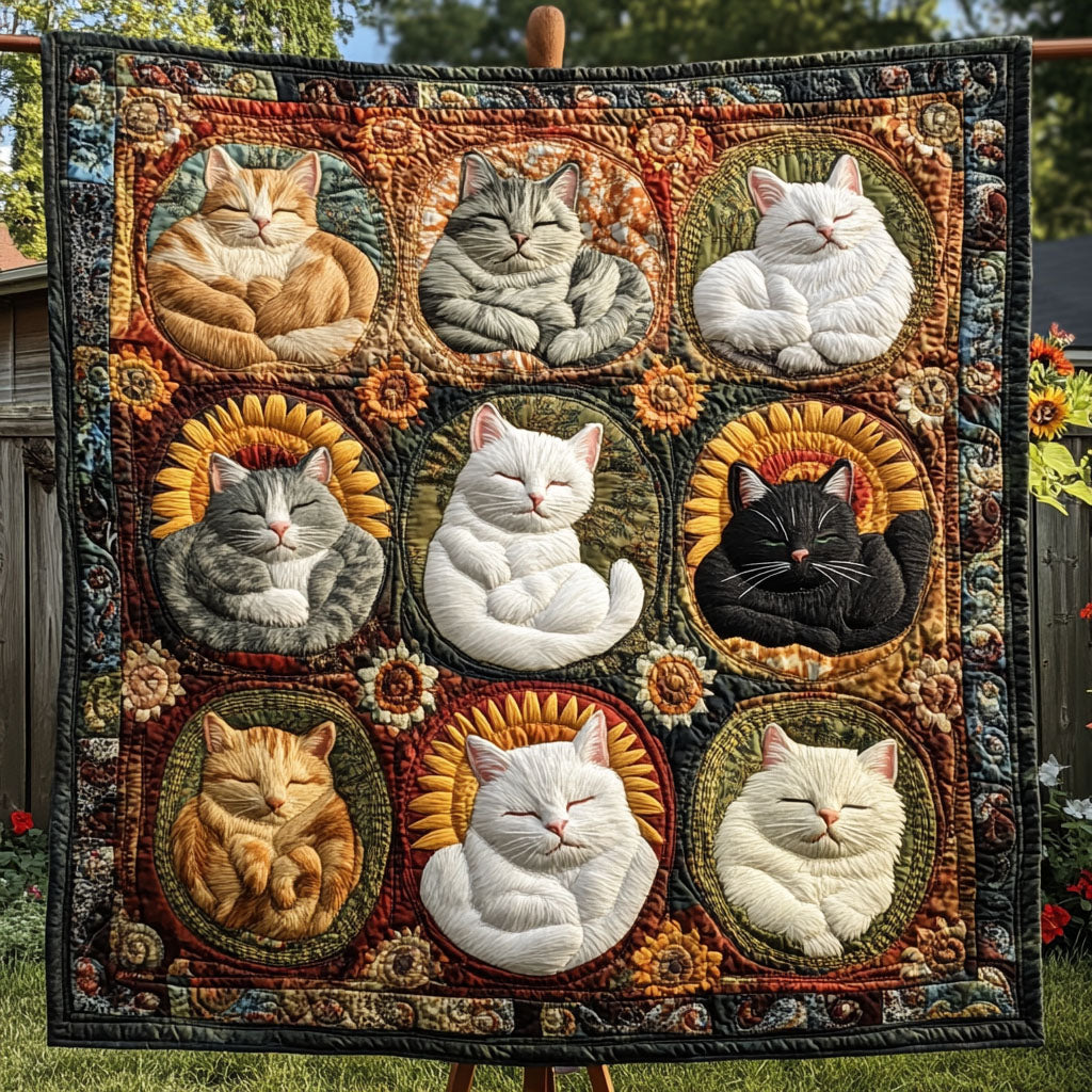 Pawsitive Vibes Quilted Blanket Bed Christmas Decor Christian Gifts For Men