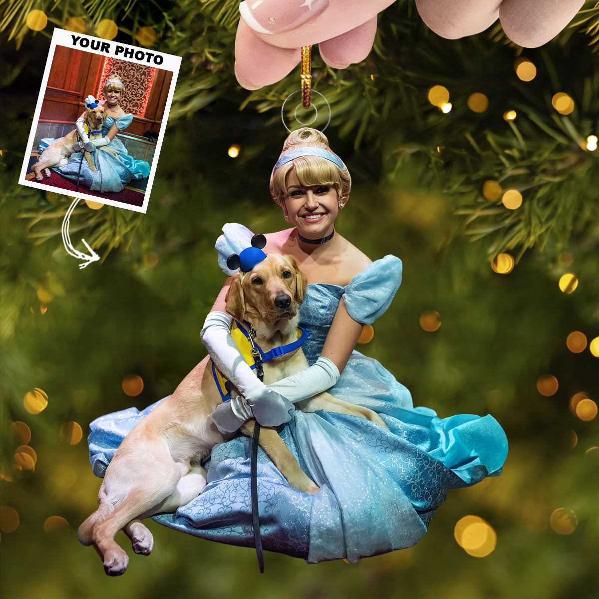 Pawsome Life Personalized Photo Mica Ornament Gift For Dog Lovers Dog Owners