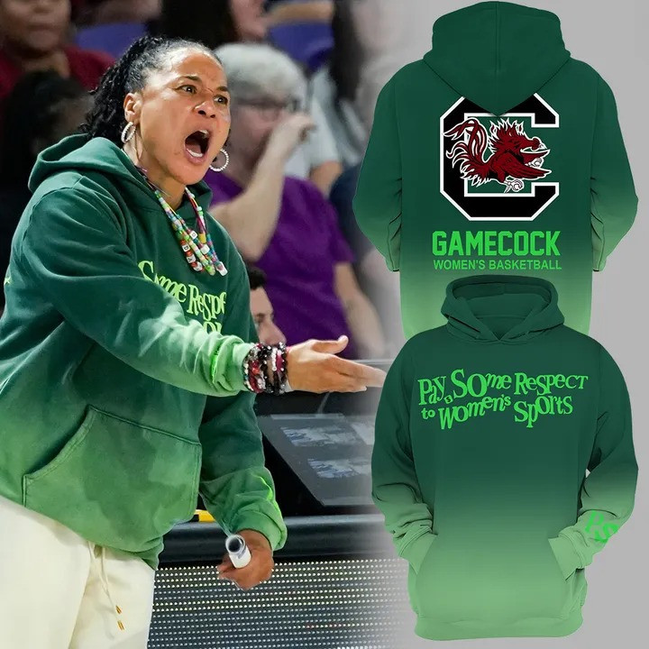 Pay Some Respect To Women's Sports Green Hoodie Gamecock South Carolina Women's Basketball