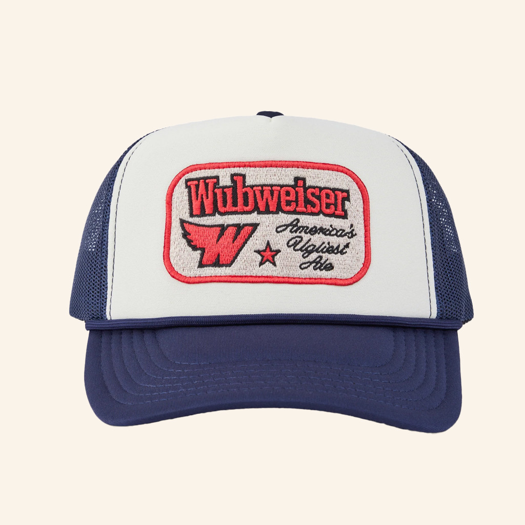 PayMoneyWubby Merch Wubweiser Wing Foam Trucker Hat Embroidered Gifts For Dad