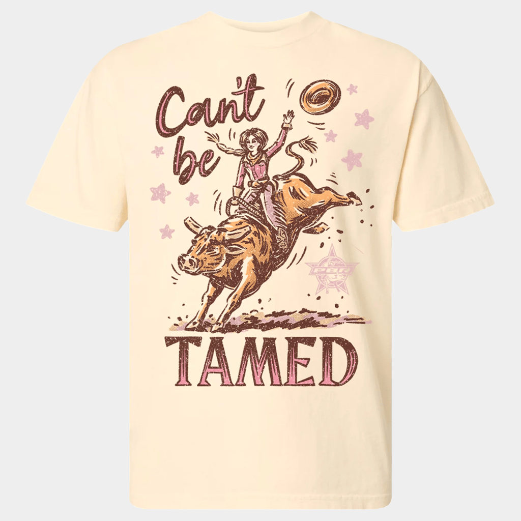 PBR Merch PBR x JJ Ladies Can't Be Tamed T-Shirt Gift Ideas For Sister PBR Merch PBR x JJ Ladies Can't Be Tamed T-Shirt Gift Ideas For Sister