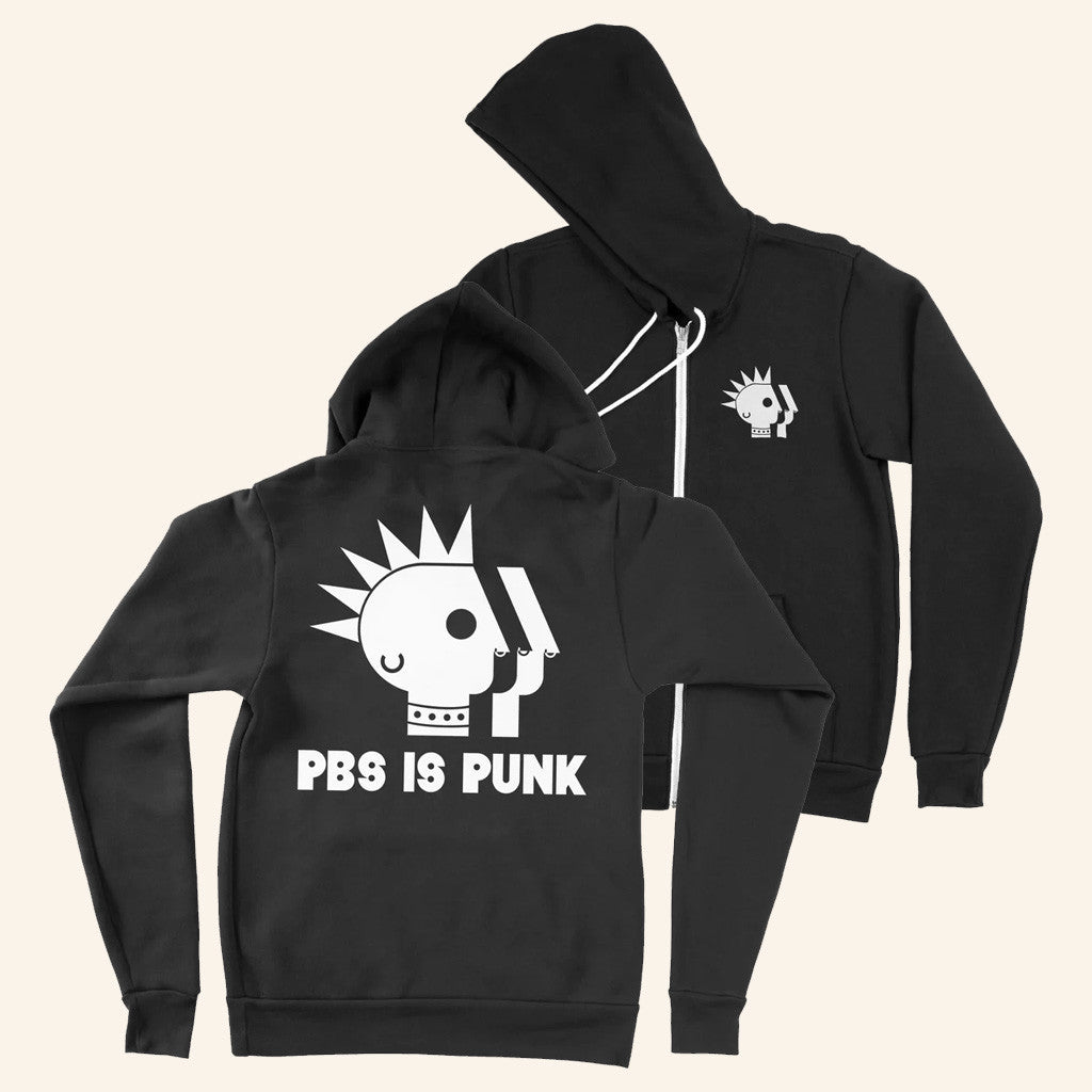 PBS Merch PBS is Punk Zip Hoodie Best Gifts For Boyfriend