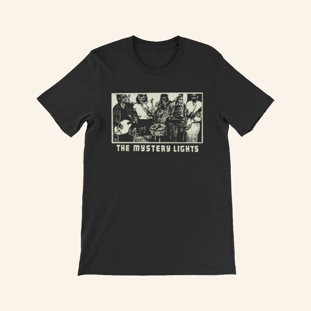 Pdoom Records Merch The Mystery Lights TML Black T-Shirt Christmas Gifts For Guys