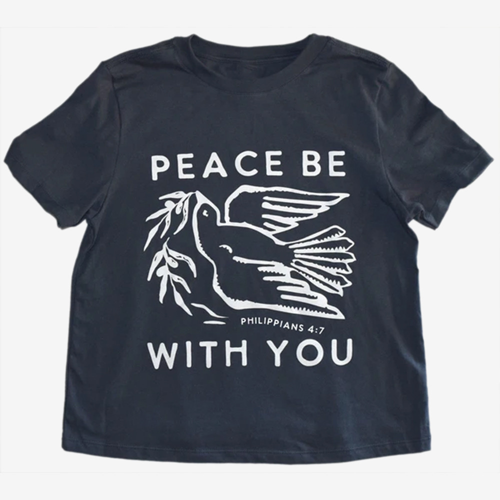 Peace Be With You T-Shirt Bible Verse Christian Clothes Unique Gifts For Him