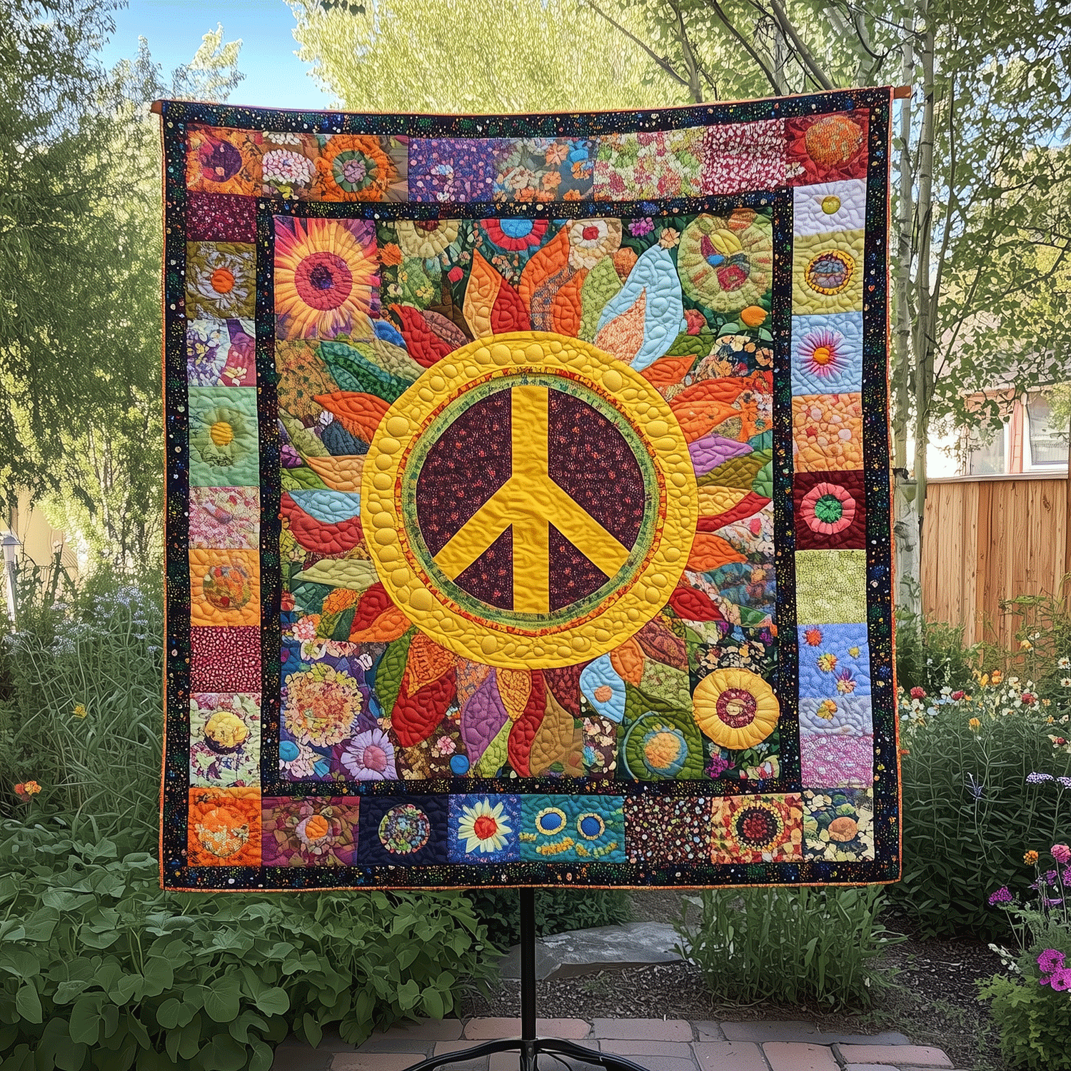 Peace Garden Quilted Blanket Christmas Ideas For Her