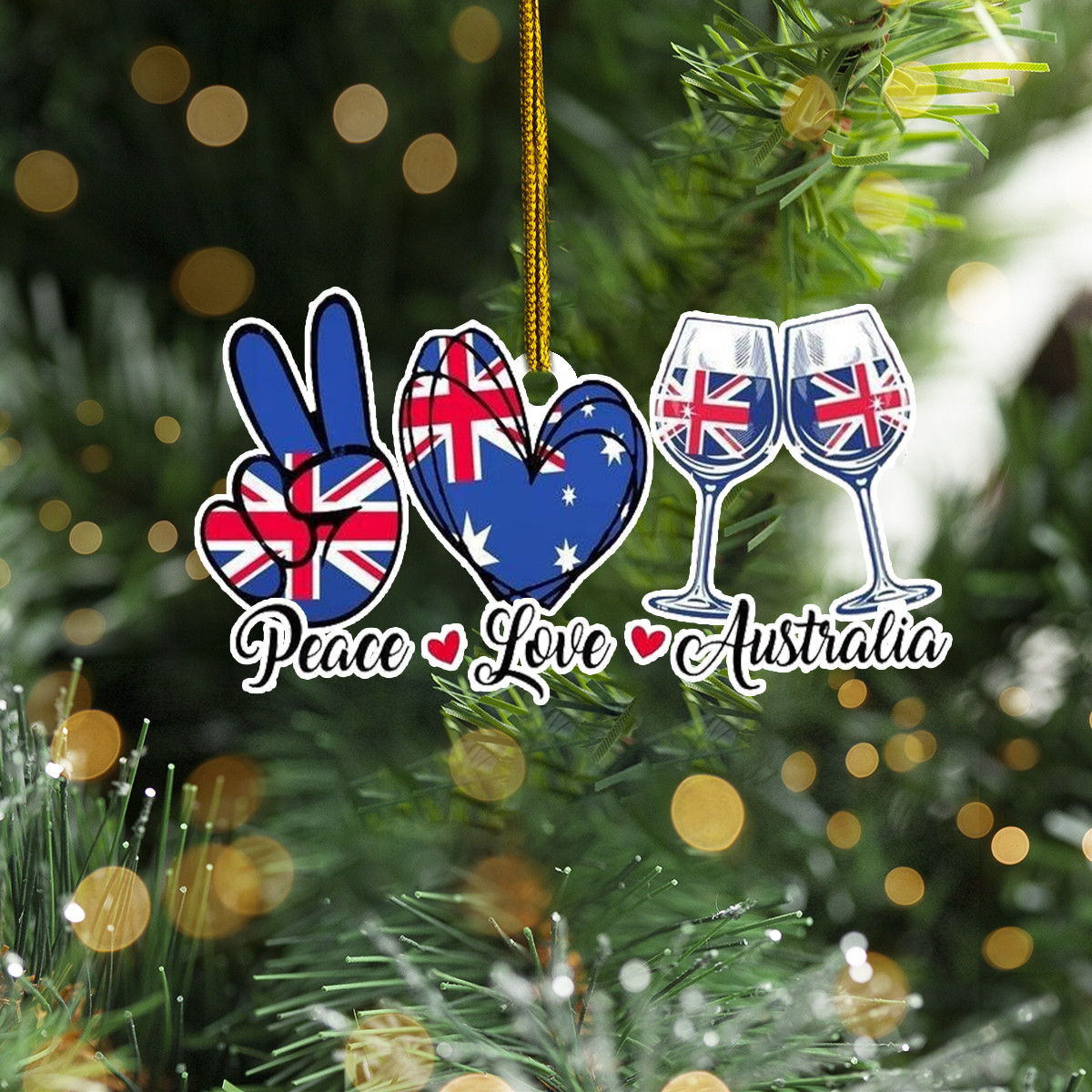 Peace Lover Austria Ornament Patriotic Austrian Christmas Tree Ornament Decorations