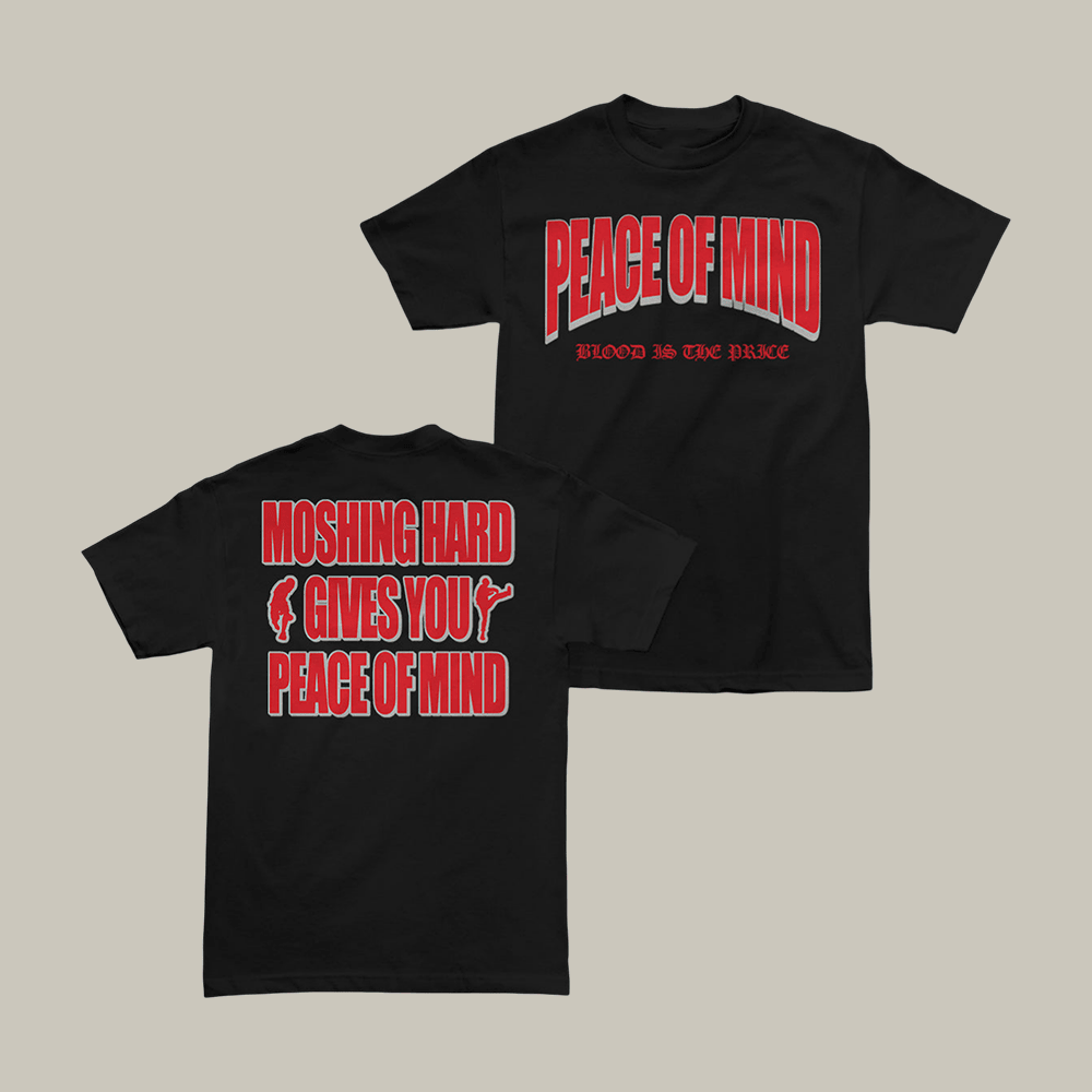 Peace Of Mind Moshing Hard T-Shirt Hardcore Band Peace Of Mind Merch Music Fan Gift