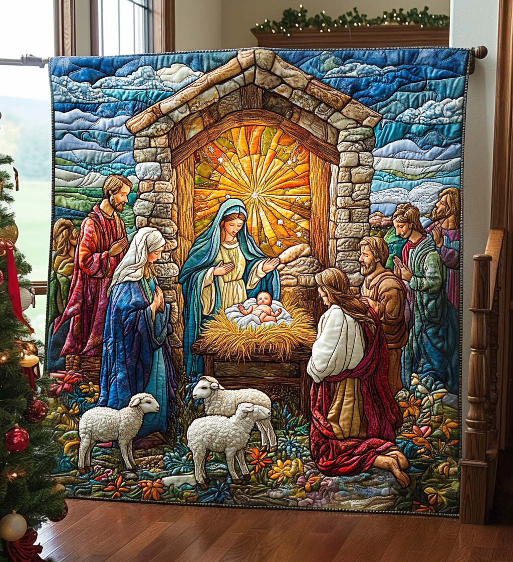 Peace On Earth Quilted Blanket Unique Religious Gifts