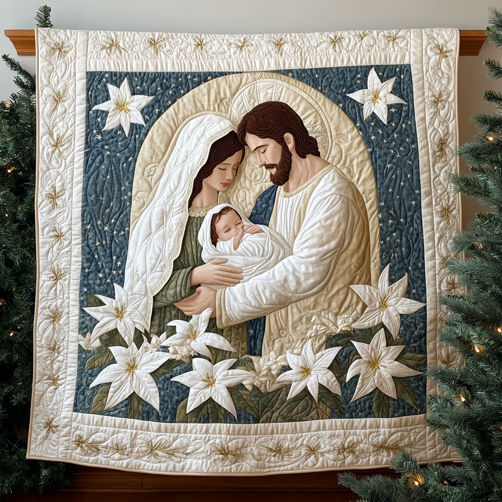 Peaceful Blessings Quilted Blanket Christian Christmas Gifts