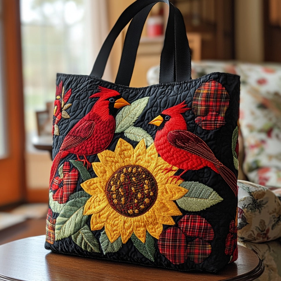 Peaceful Cardinal Quilted Tote Bag Cardinal Gifts For Friend