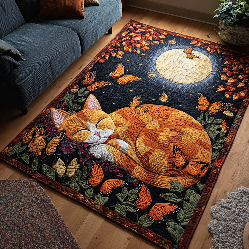 Peaceful Cat Area Rug Home Front Door Design Cat Friendly Christmas Decorations