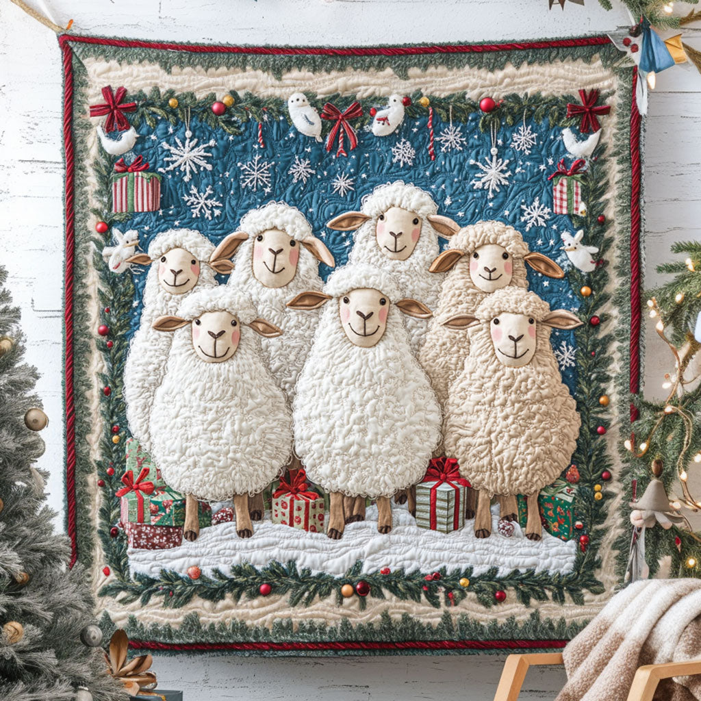 Peaceful Gift Sheep Quilt Blanket Sofa Throws Father Daughter Gifts For Dad