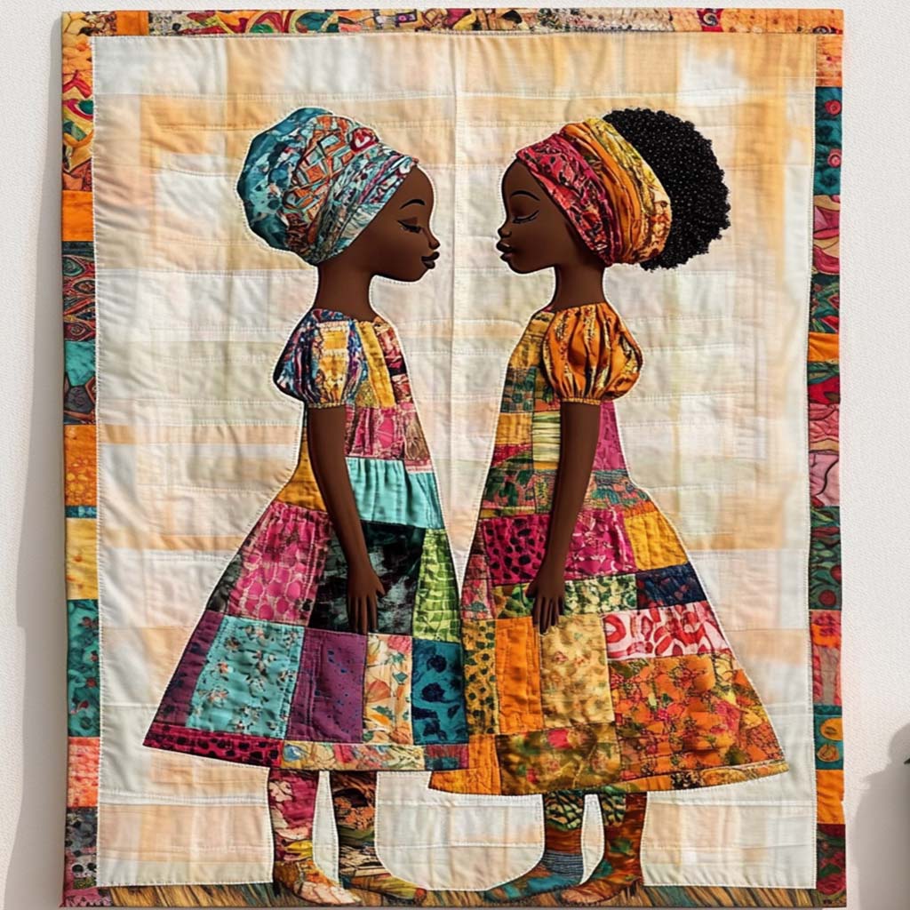 Peaceful Play Quilted Blanket Cute Throw Blanket Best African American Gifts