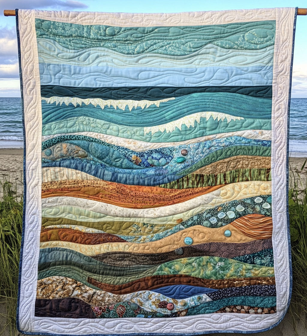 Peaceful Universe Journey Quilted Blanket Unique Fleece Blankets