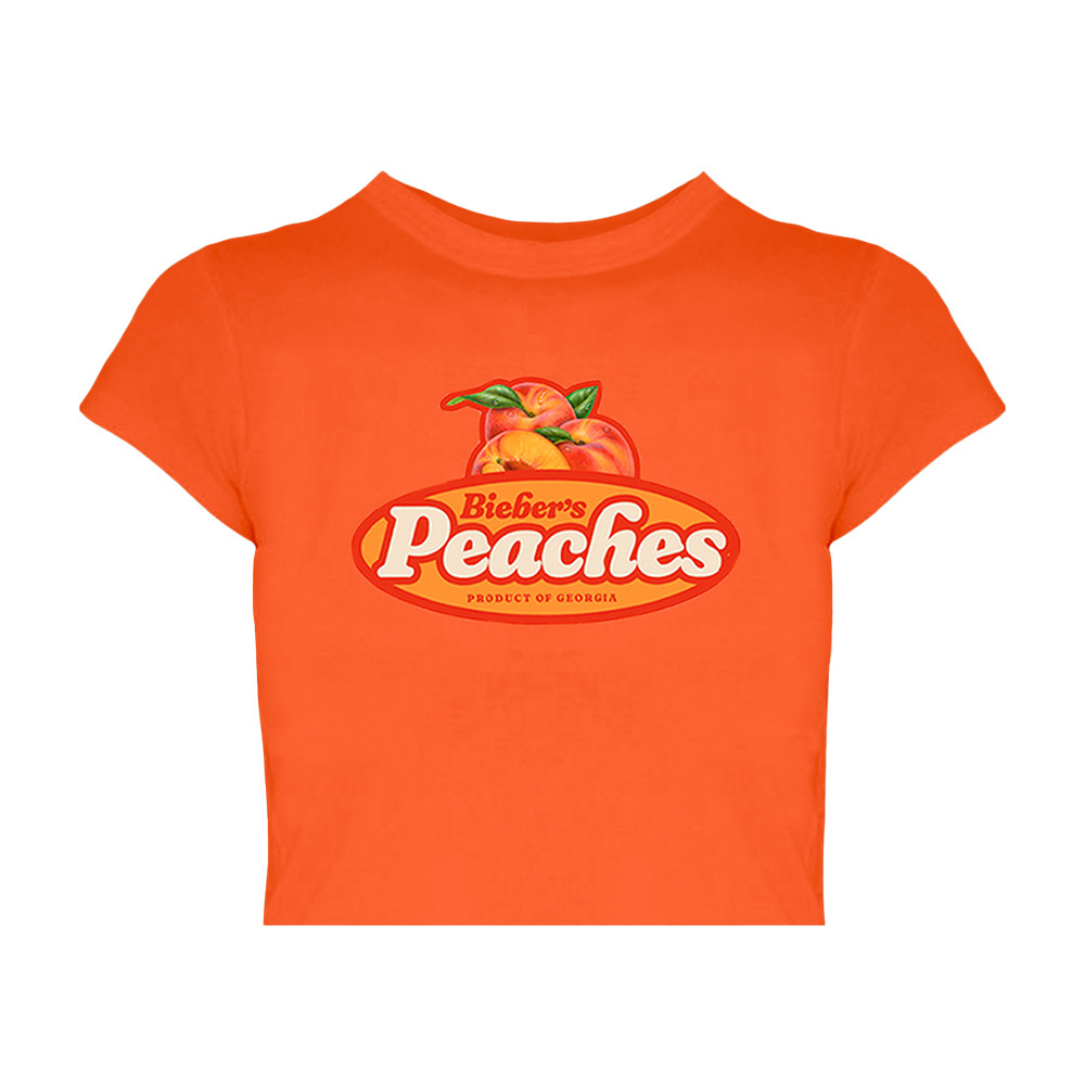 Peaches Justin Bieber Crop Top Justin Bieber Coachella 2026 Merch Pop Music Lover Gift