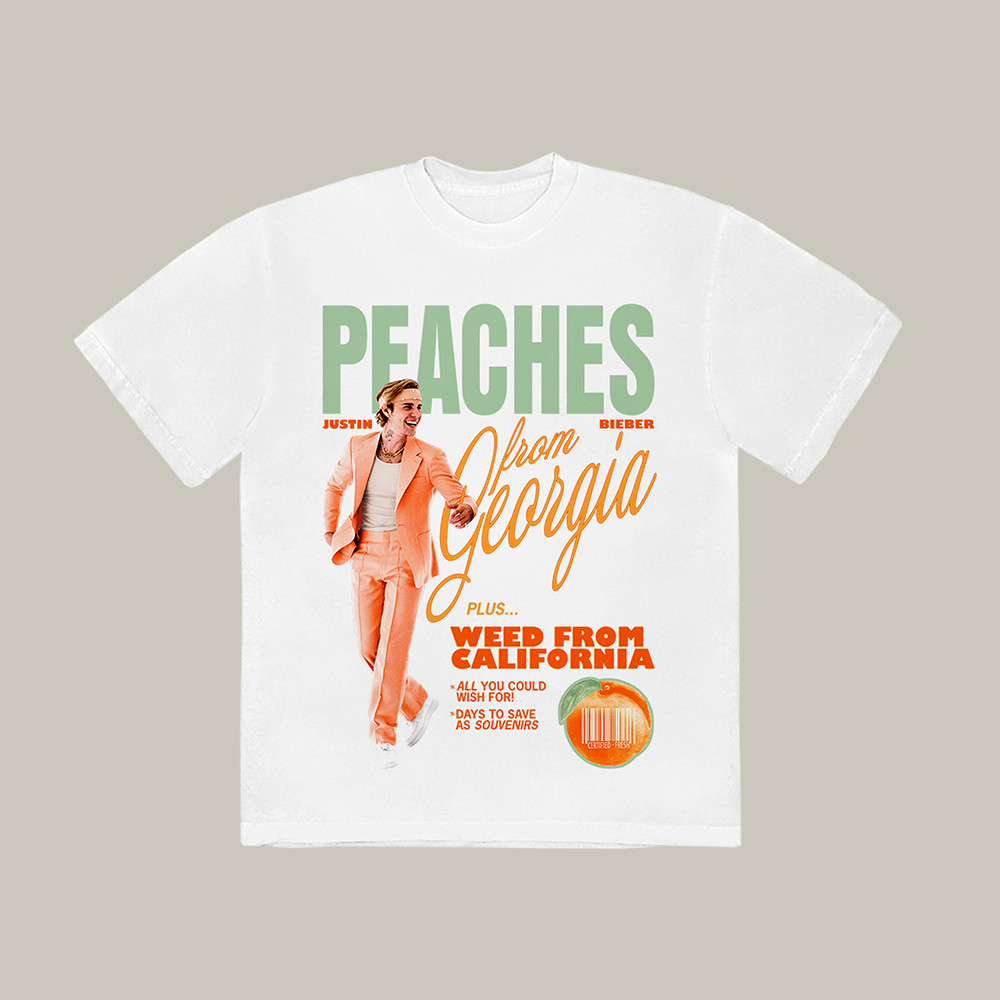 Peaches Justin Bieber Tour 2026 T-Shirt Bieberchella 2026 Merch Pop Music Lover Gift