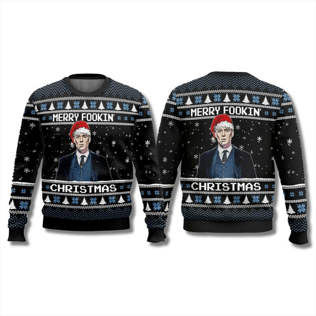 Peaky Blinders Merry Fookin Christmas Ugly Sweater Christmas Present Ideas For Boyfriend Peaky Blinders Merry Fookin Christmas Ugly Sweater Christmas Present Ideas For Boyfriend
