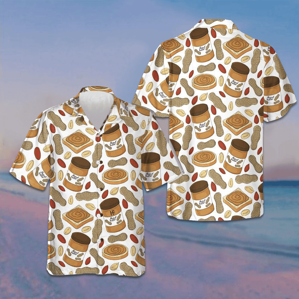 Peanut Butter Lover Hawaiian Shirt Summer Short Sleeve Shirts Gifts For Peanut Butter Lovers Peanut Butter Lover Hawaiian Shirt Summer Short Sleeve Shirts Gifts For Peanut Butter Lovers
