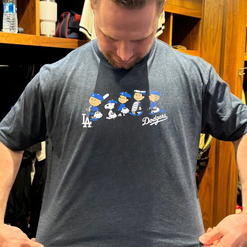 Peanuts Characters X Los Angeles Baseball Team Shirt Gifts For Baseball Fans