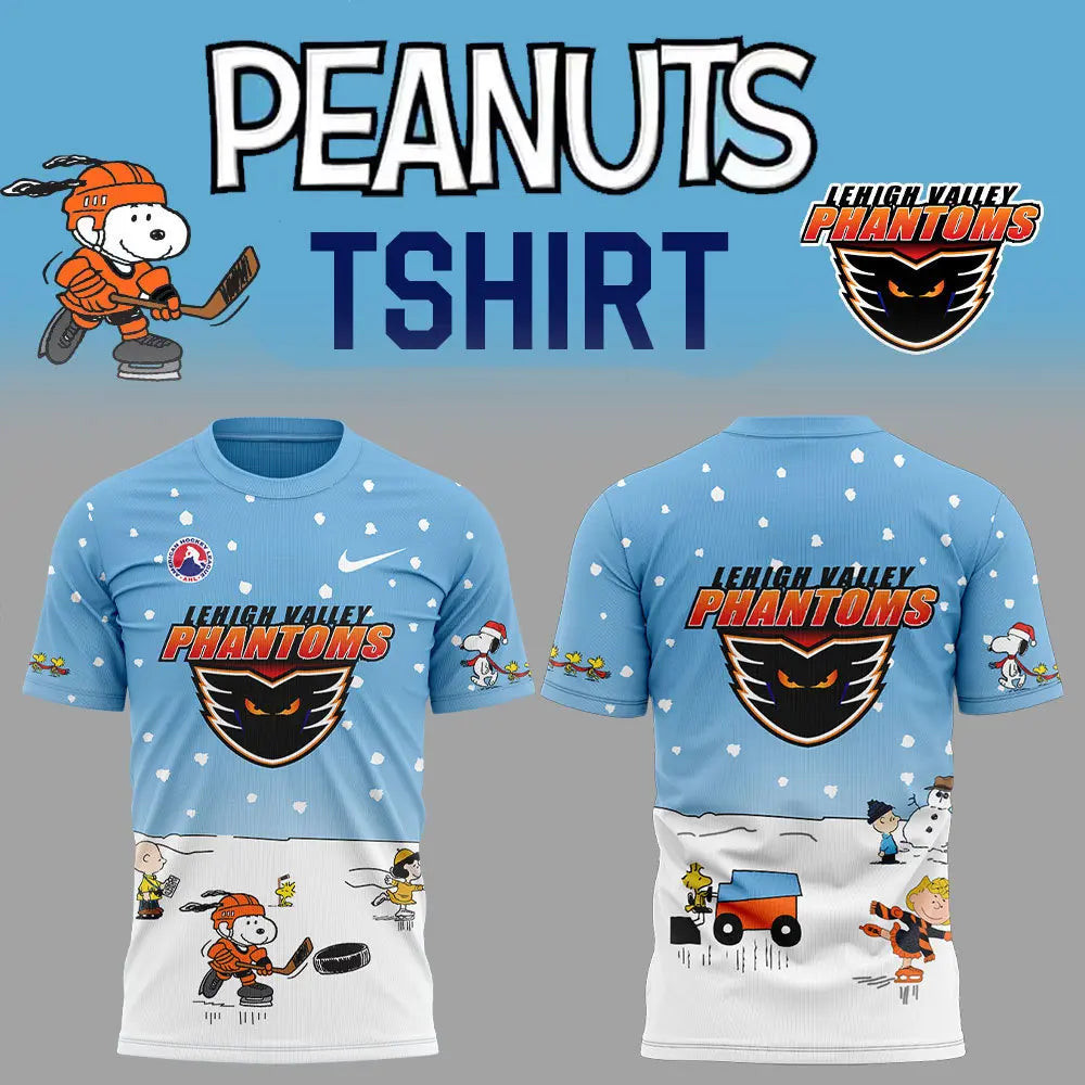 Peanuts Hockey Lehigh Valley Phantoms T-Shirt Gifts For Ice Hockey Fans