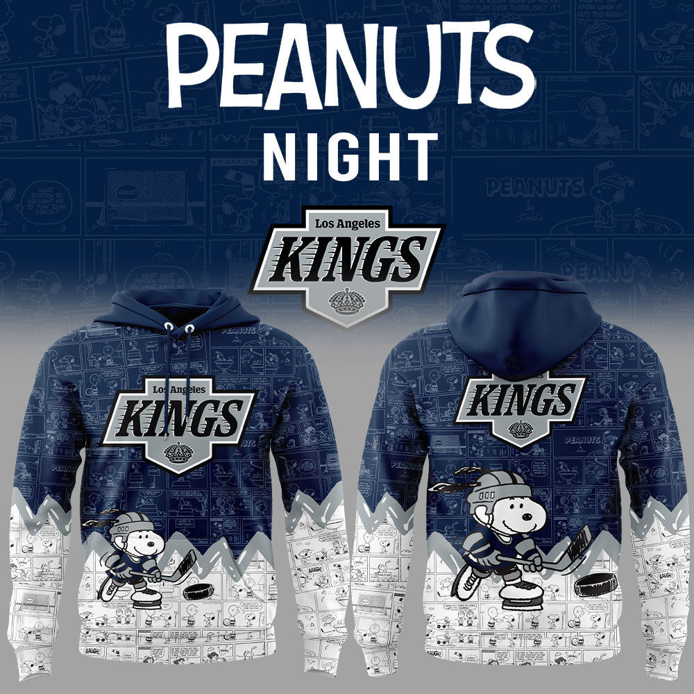 Peanuts Los Angeles Kings Hockey Hoodie Gifts For Ice Hockey Fans