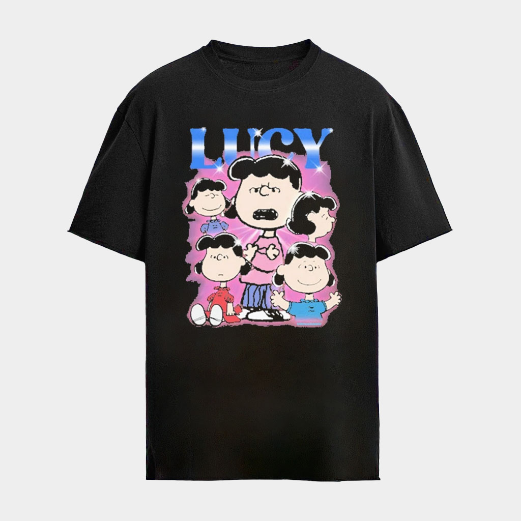 Peanuts Lucy Heartthrob T-Shirt Black Best Birthday Gifts For Friends