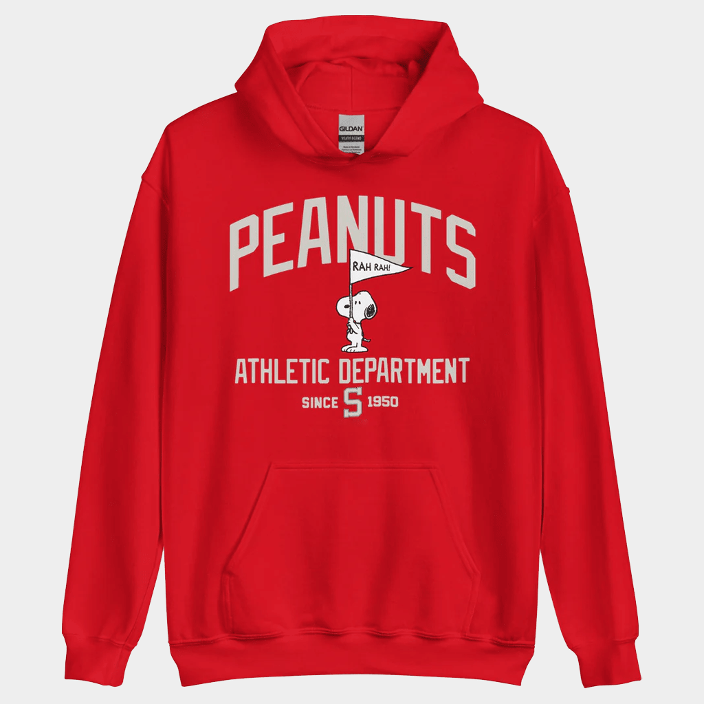 Peanuts Merch Peanuts Athletic Department Snoopy Hoodie Birthday Gifts For Son
