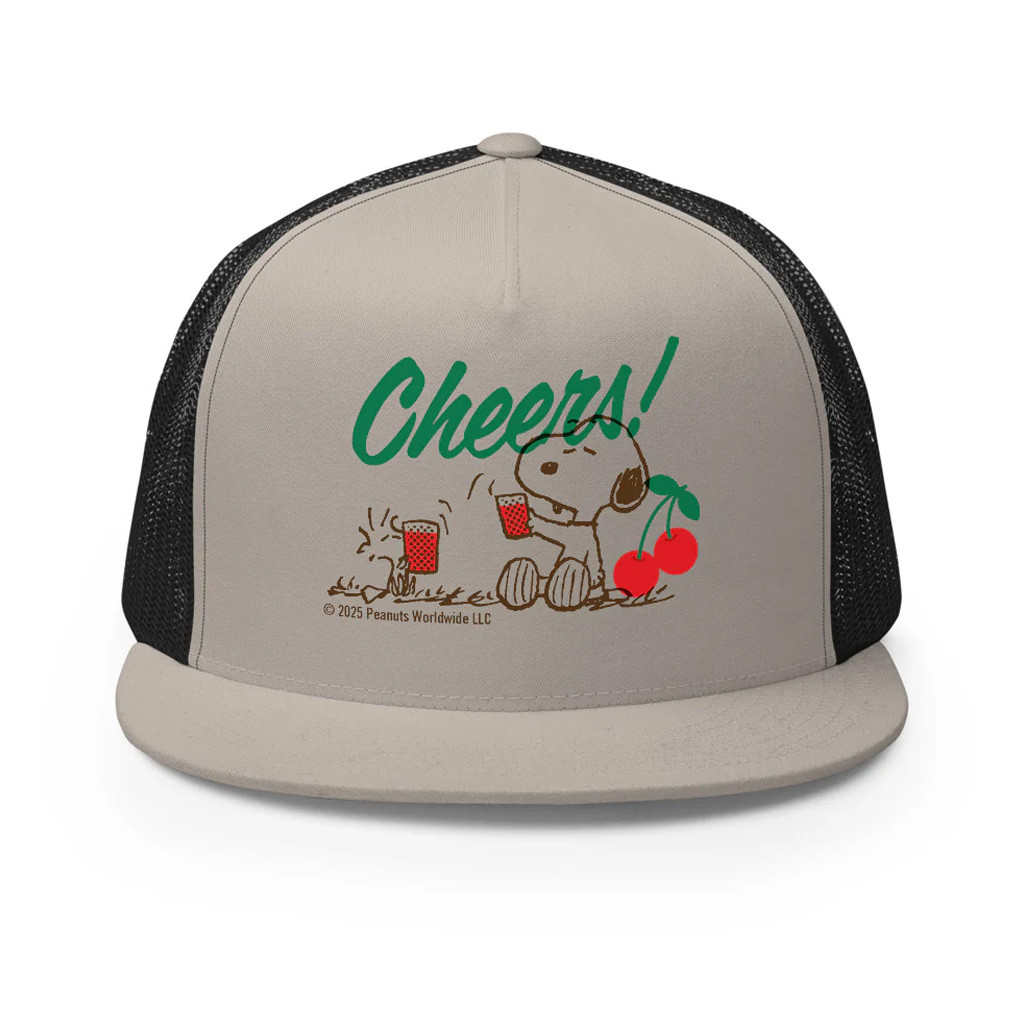 Peanuts Merch Peanuts Cheers Trucker Snapback Hat Gift Ideas For Boyfriend