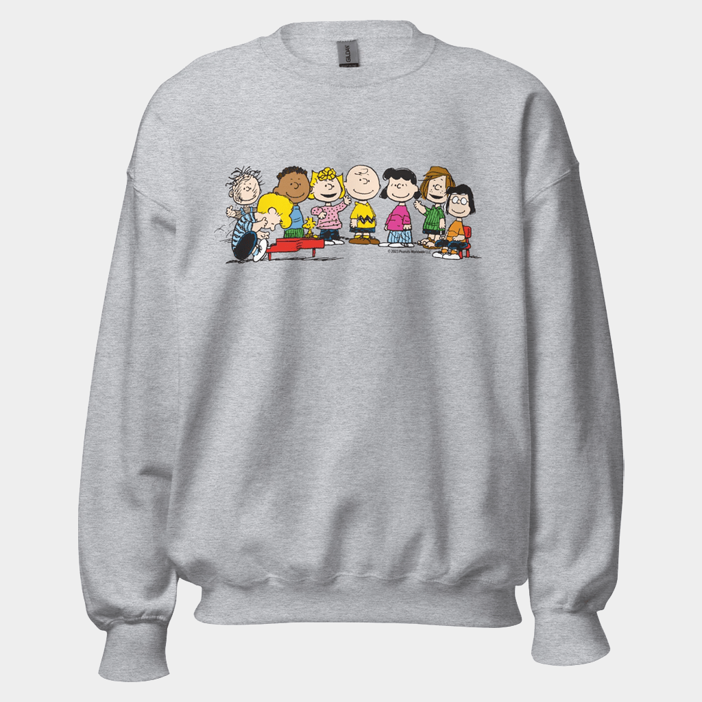 Peanuts Merch Peanuts Gang Piano Sweatshirt Gifts For Best Friends