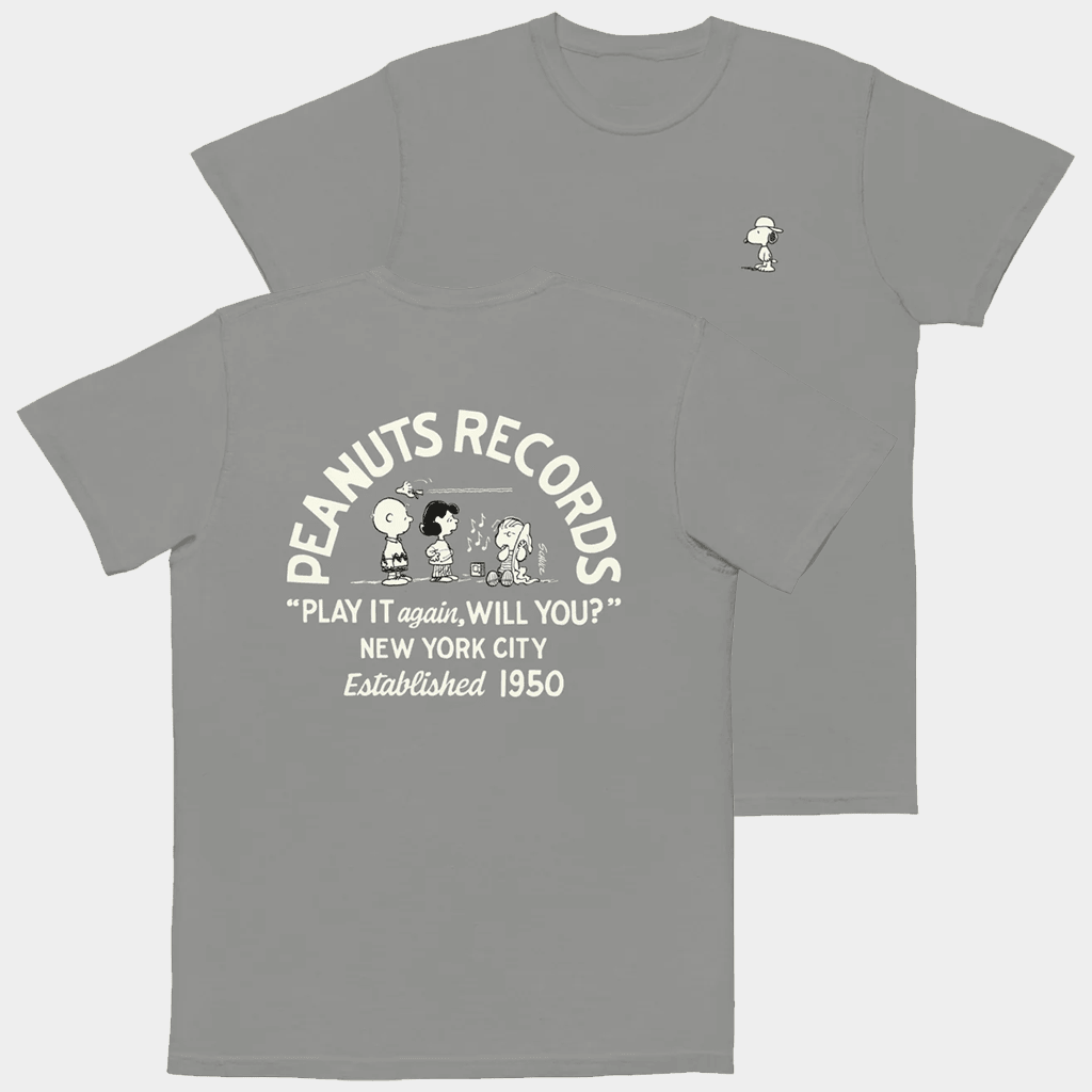 Peanuts Merch Peanuts Records T-Shirt Best Birthday Gift For Son Peanuts Merch Peanuts Records T-Shirt Best Birthday Gift For Son