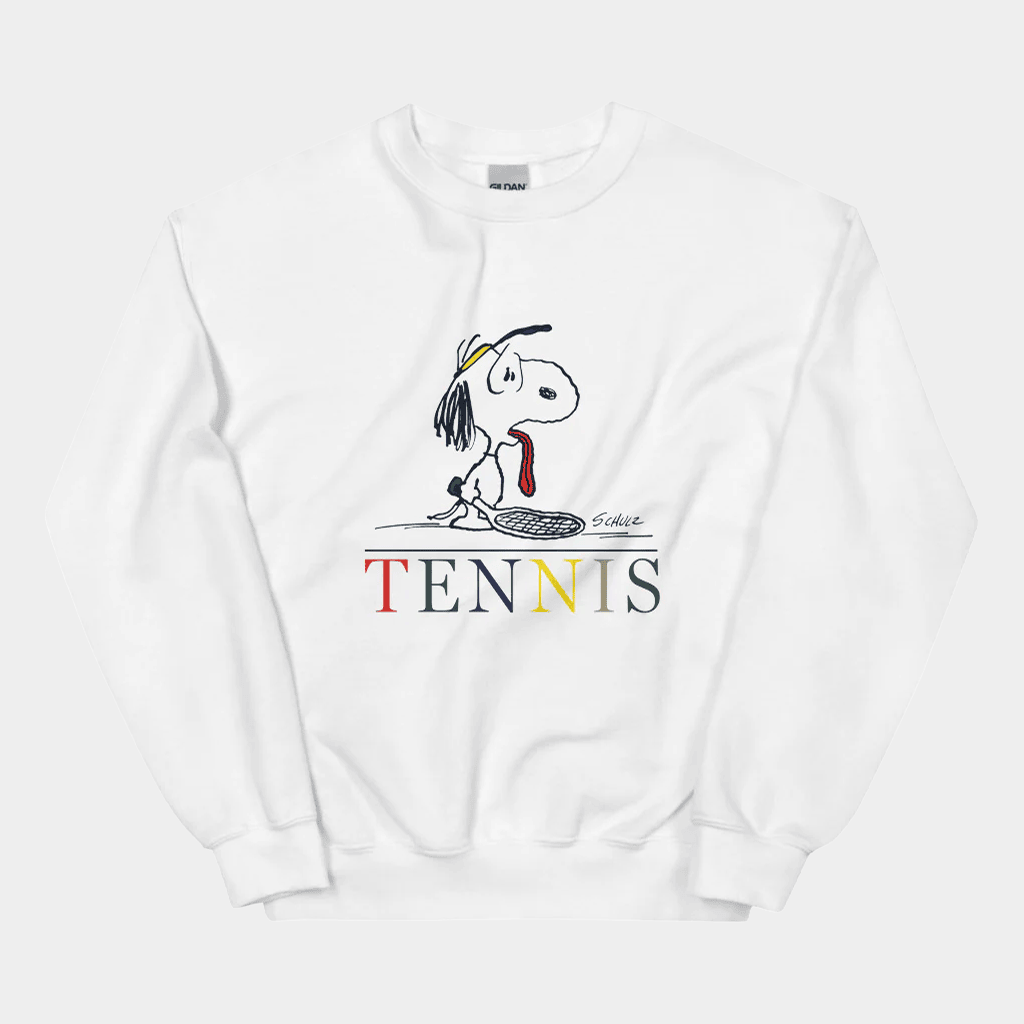 Peanuts Merch Peanuts Tennis Sweatshirt Birthday Ideas For Brother