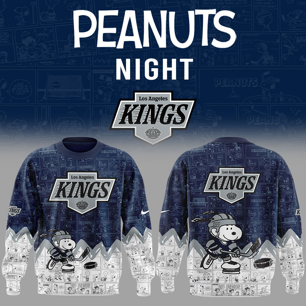 Peanuts Snoopy Los Angeles Kings Sweatshirt Presents For Hockey Lovers