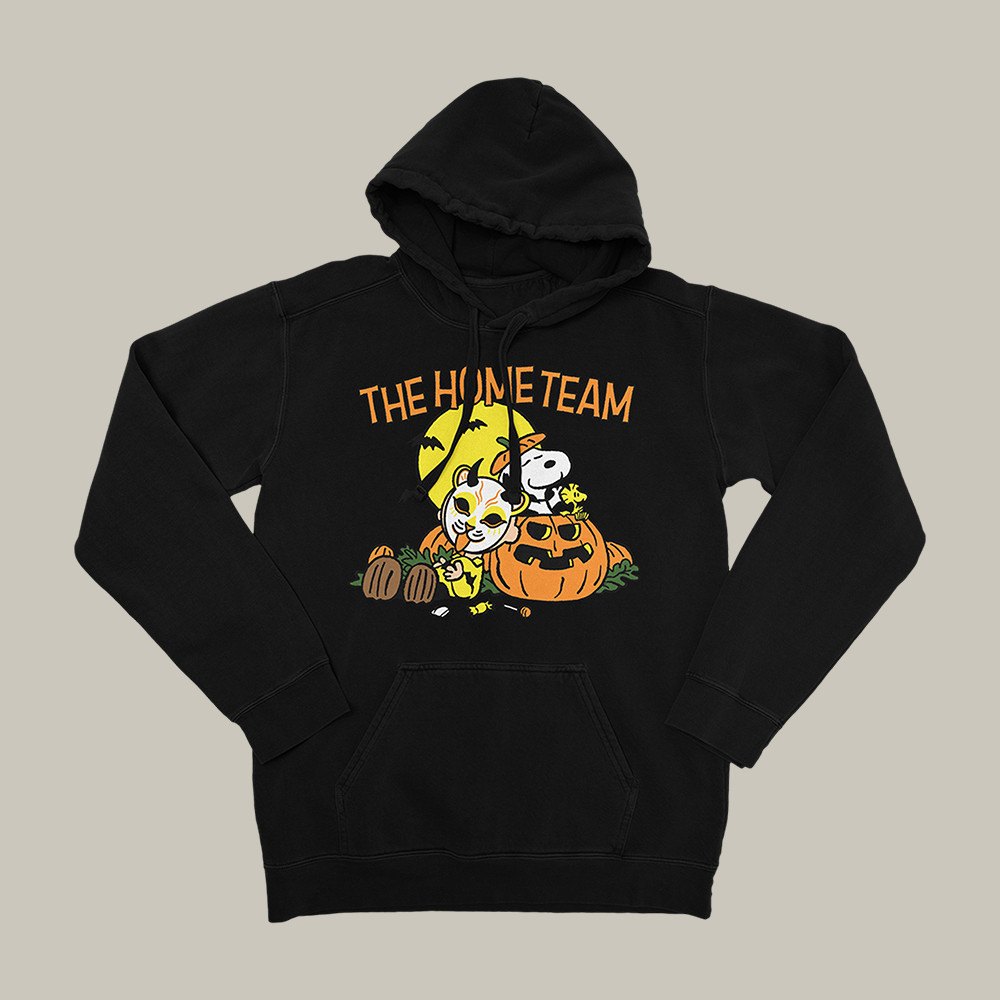 Peanuts The Home Team Pumpkin Hoodie Music Apparel Good Gift For The Home Team Lovers