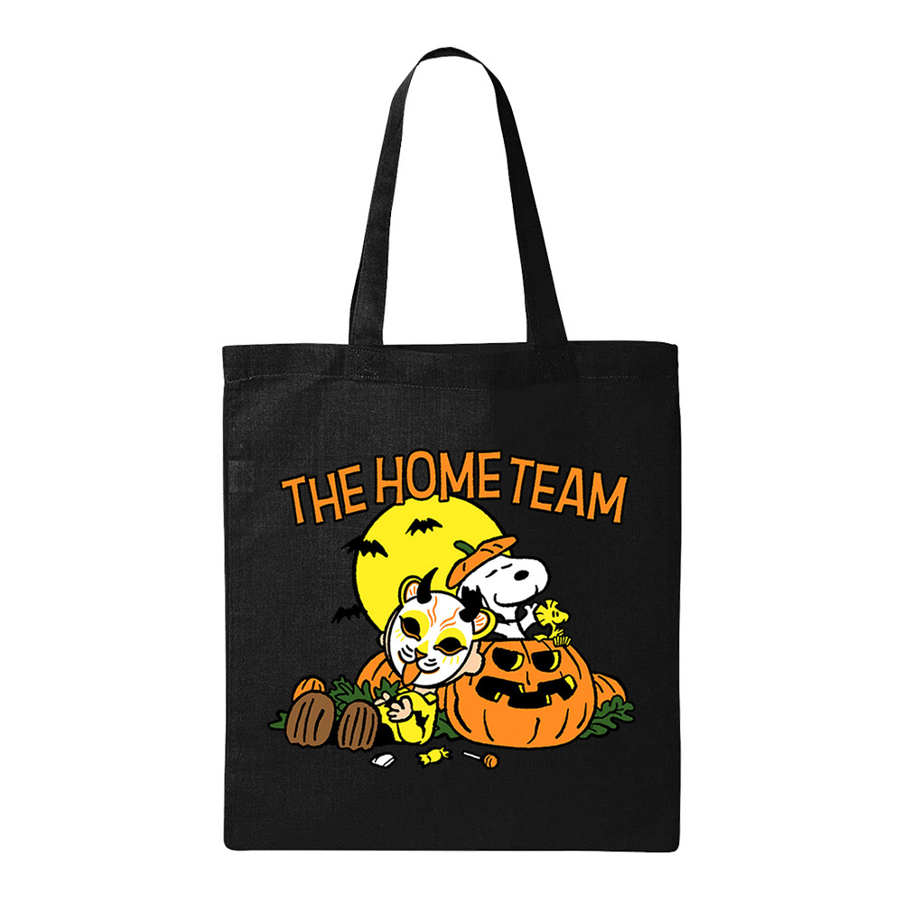 Peanuts The Home Team Tote Bag Pumpkin Art The Home Team Merch