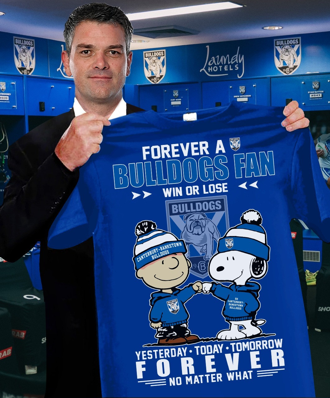 Peanuts x Bulldogs Shirt Forever A Detroit Lions Fan Win Or Lose Yesterday Today Tomorrow Forever