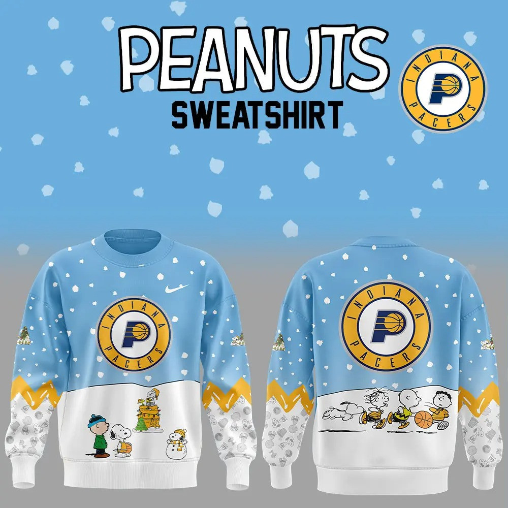 Peanuts X Indiana Pacers Limited Edition Sweatshirt Best Gift For A Basketball Fans
