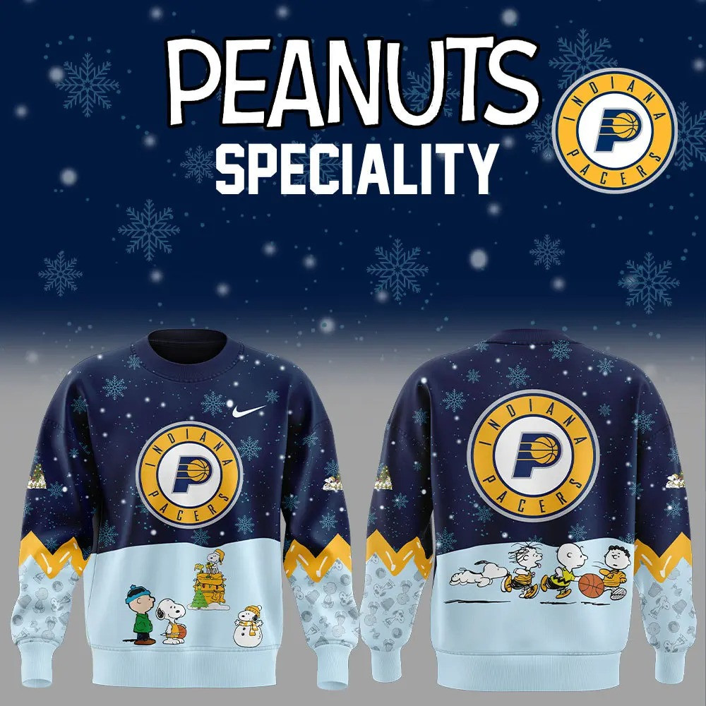 Peanuts X Indiana Pacers Limited Edition Sweatshirt Unique Gifts For Basketball Lovers