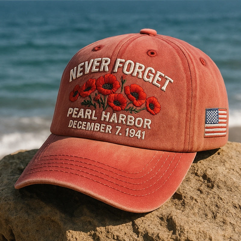 Pearl Harbor Hero Commemorative Hat Never Forget Tribute Baseball Cap Gifts For Father