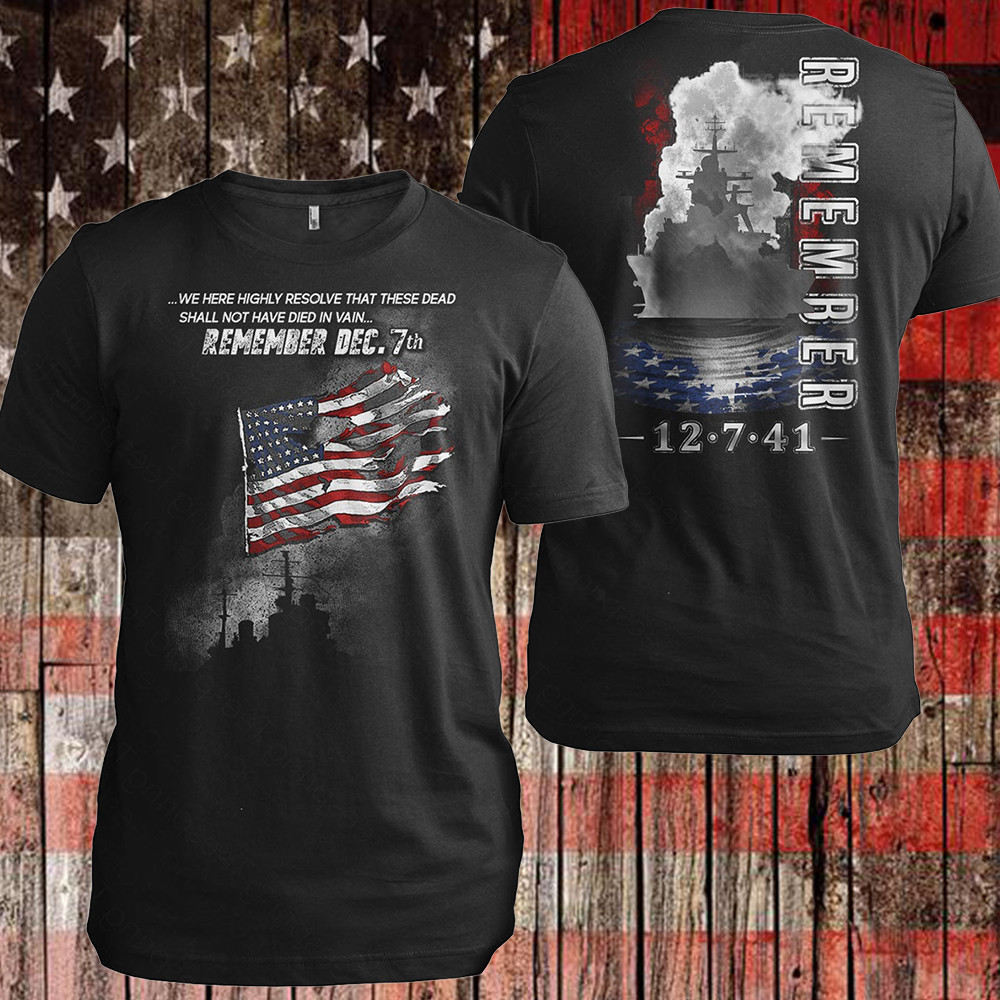 Pearl Harbor T-Shirt Remember 120741 Veterans Day Shirt Pearl Harbor National Memorial Gifts