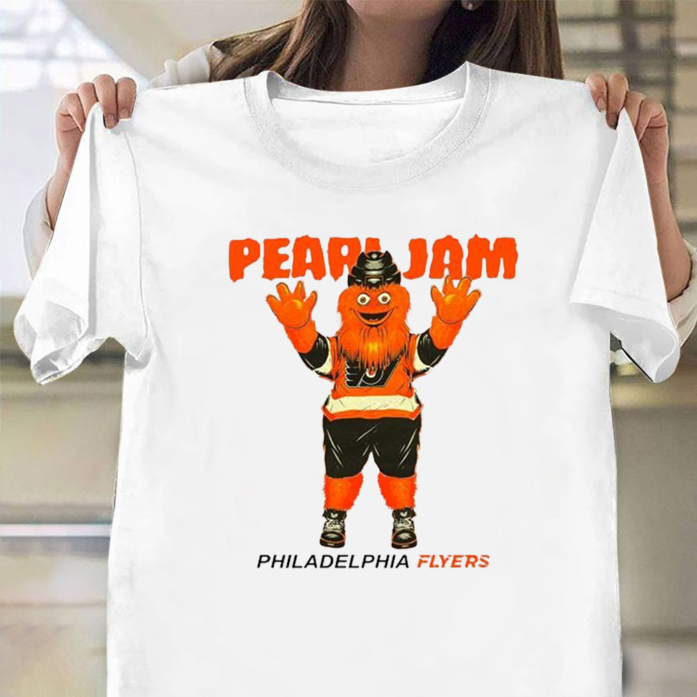 Pearl Jam And Philadelphia Flyers Stickman Gritty T-shirt Gifts For Gritty Fans
