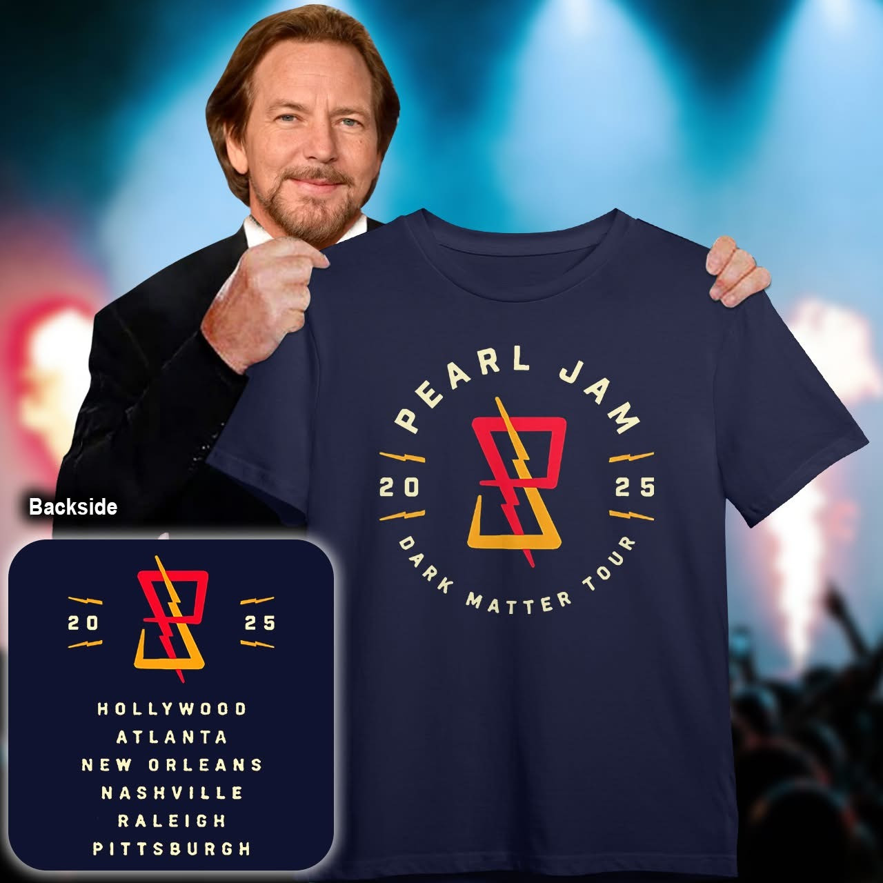 Pearl Jam Dark Matter Tour 2025 T-Shirt Concert Fan Merch Gifts For Rock Music Lovers