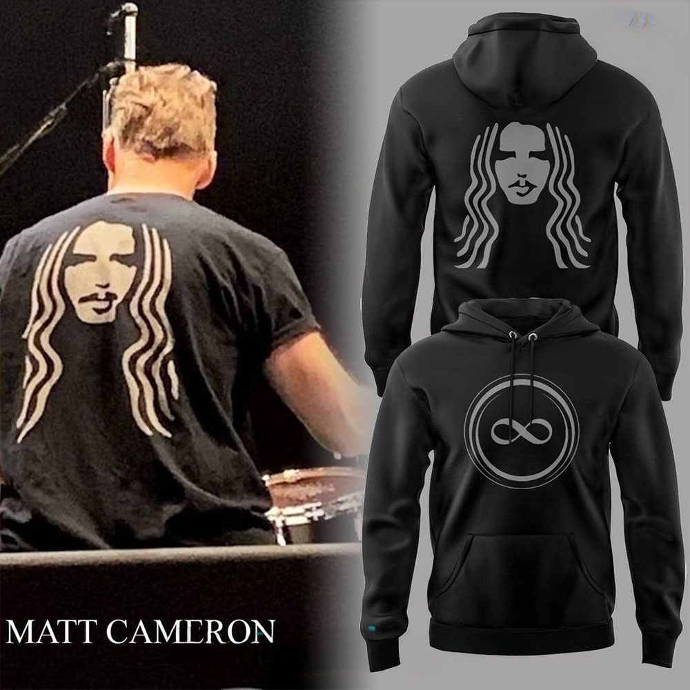 Pearl Jam Dark Matter Tour x Matt Cameron Special Black Hoodie Unique Music Tour Merch Gift For Him