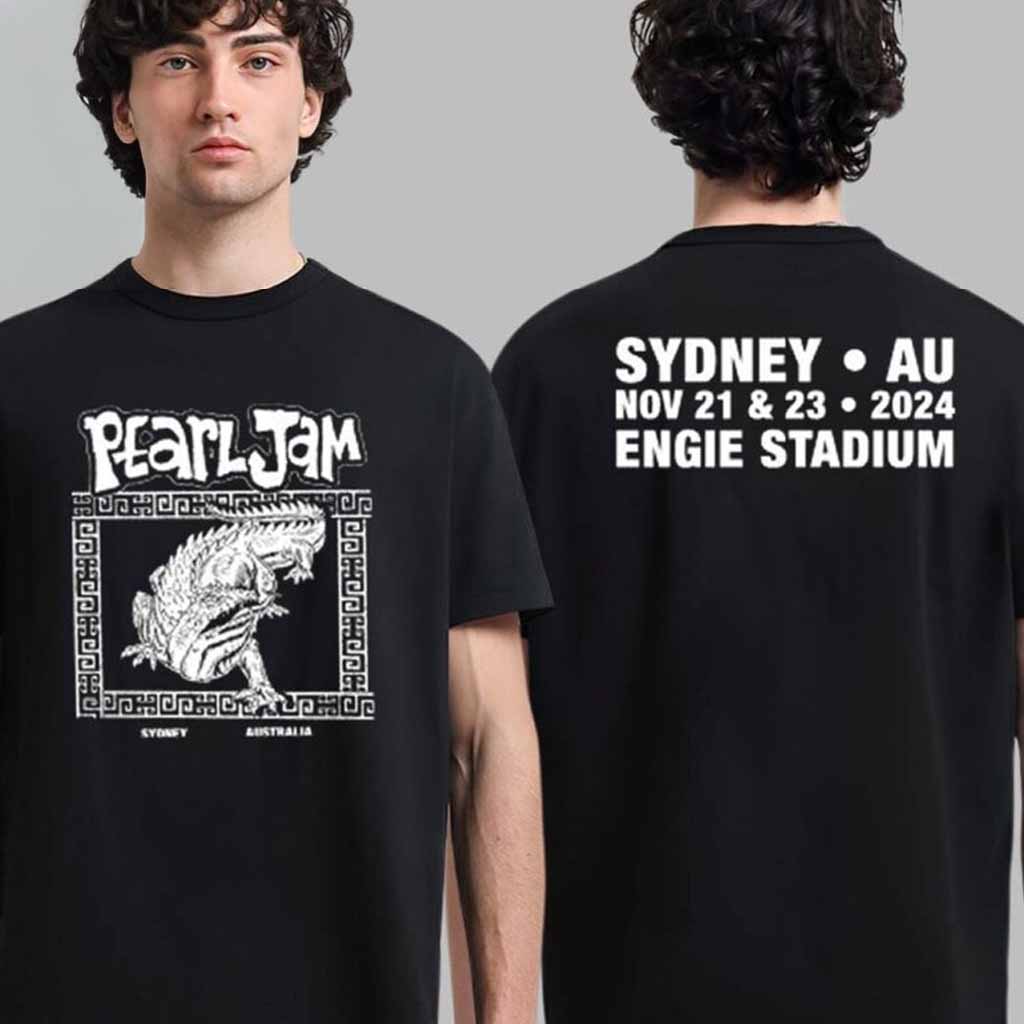 Pearl Jam Merch Whowie Sydney AU 2025 T-Shirt Gift For Rock Band Lovers Pearl Jam Merch Whowie Sydney AU 2025 T-Shirt Gift For Rock Band Lovers