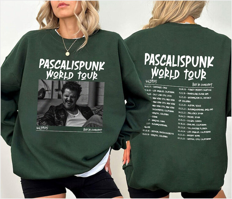 Pedro Pascal World Tour Sweatshirt, Pedro Pascal Vintage Sweatshirt, Pedro Pascal Sweatshirt Gifts For Friends Pedro Pascal World Tour Sweatshirt, Pedro Pascal Vintage Sweatshirt, Pedro Pascal Sweatshirt Gifts For Friends