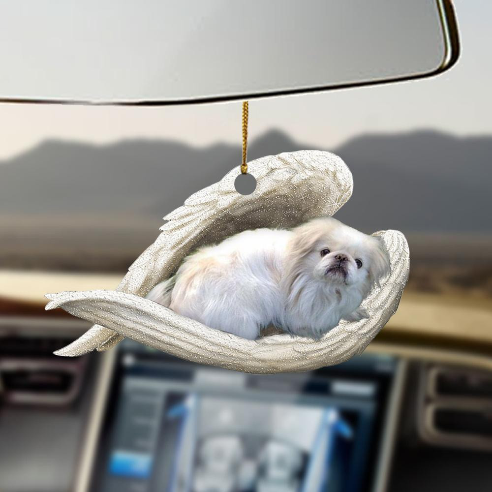 Pekingese sleeping angel Pekingese lover dog lover ornament cus tjl